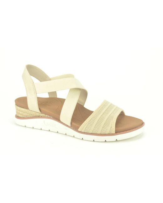Skechers Schoenen Kruis Zand Stof in het Metallic