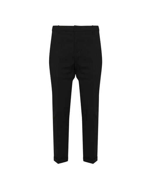 Dondup Black Slim-Fit Trousers for men