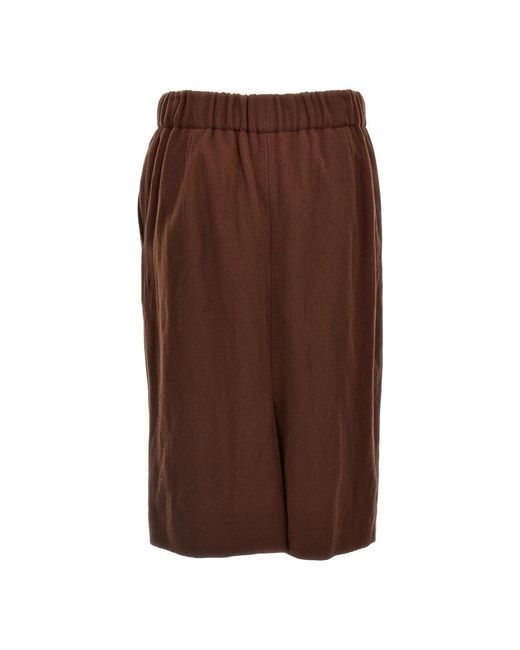 Dries Van Noten Brown Midi Skirts