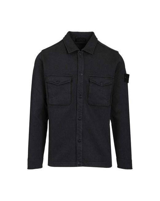 Stone Island Black Light Jackets for men