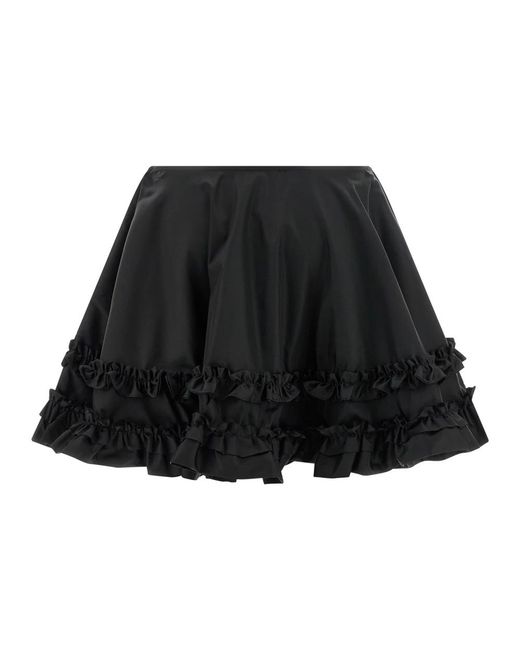 Ganni Black Short Skirts