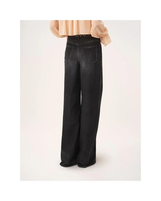 Chloé Jeans ,Zwart ,Wide Jeans in het Blue