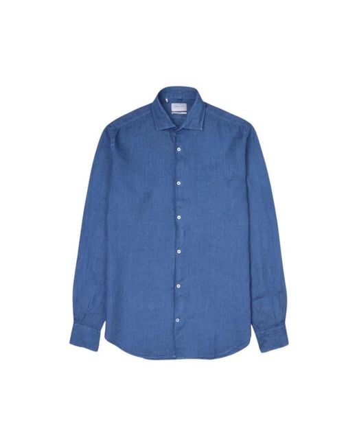 Brooksfield Blue Casual Shirts for men