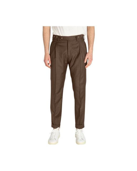 Berwich Brown Suit Trousers for men