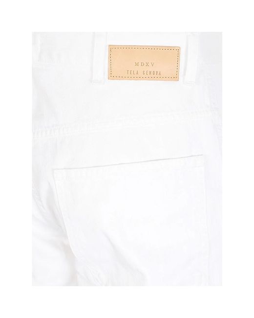 Jeans > cropped jeans Tela Genova en coloris White