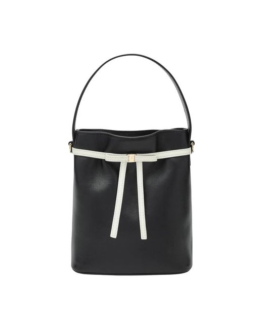 Ferragamo Mini Bow Bucket in het Black