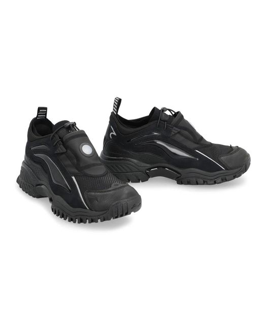 Random Identities Schoenen ,Zwart ,Sportieve Low-Top Sneakers Met Technische Stof in het Black voor heren
