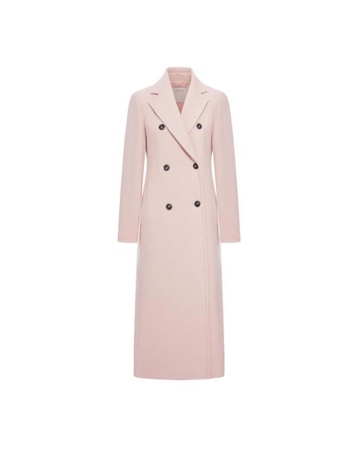 Sportmax Pink Double-Breasted Coats