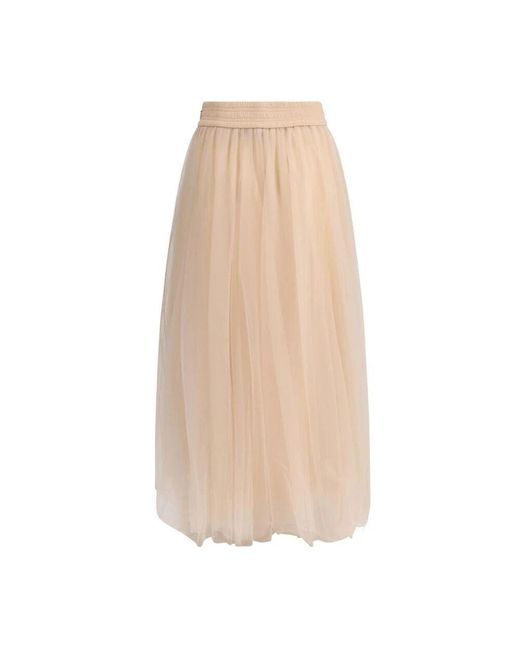 Midi Skirts di Fabiana Filippi in Natural