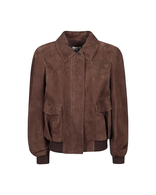 Loewe Brown Leather Jackets