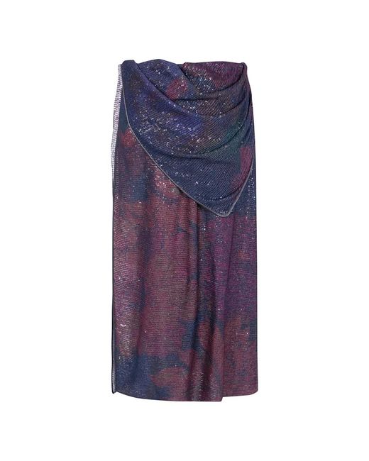 Maison Margiela Blue Midi Skirts