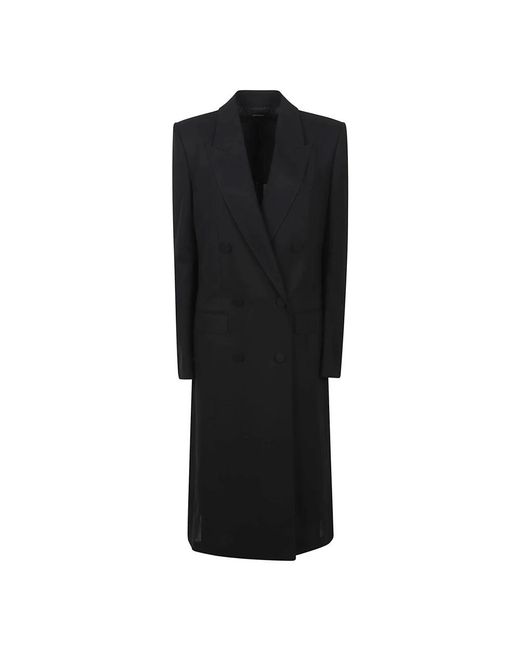 Tom Ford Wool Long Coat in het Black