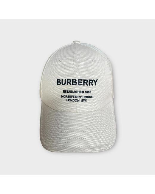Accessories > hats > caps Burberry en coloris White