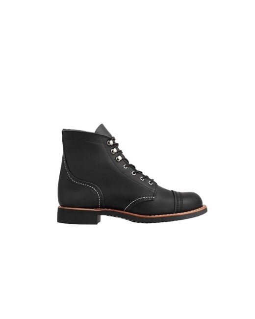 Lace-Up Boots di Red Wing in Black da Uomo