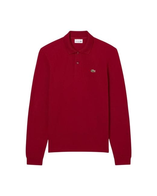 Lacoste Red Polo Shirts for men