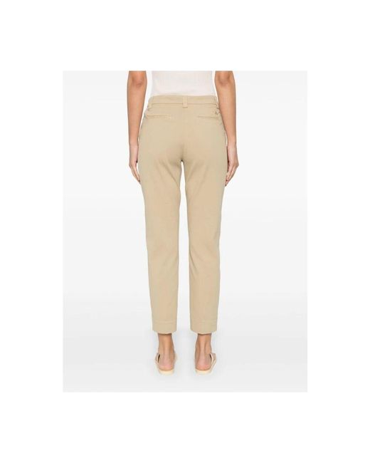 Slim-Fit Trousers Peuterey de color Natural