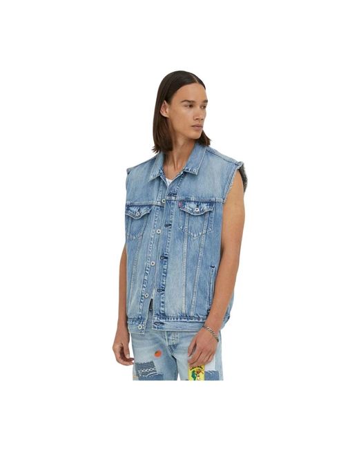 Levi's Vests in het Blue voor heren