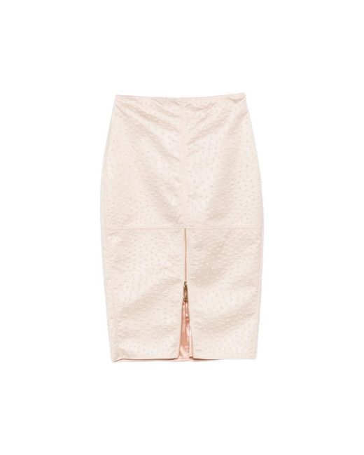 Elisabetta Franchi Natural Pencil Skirt