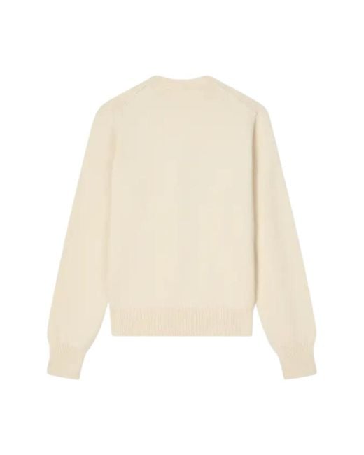 KENZO White Round-Neck Knitwear