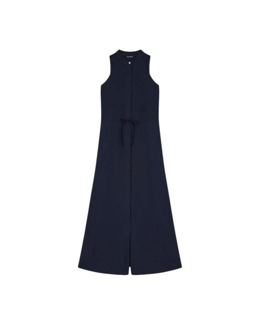 Emporio Armani Blue Shirt Dresses