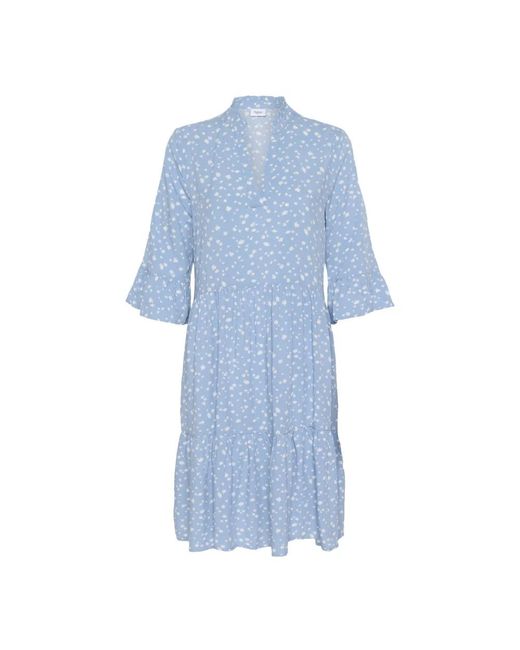Saint Tropez Kleedjes ,Blauw ,Eda Sz Dress in het Blue