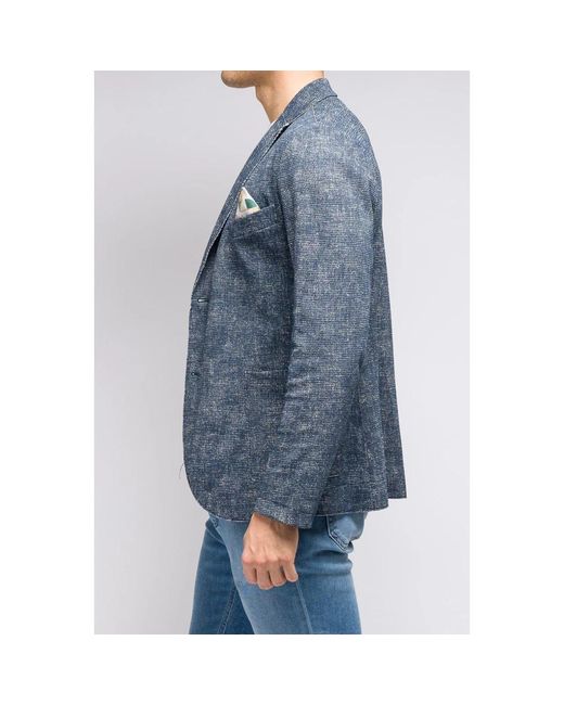 Bob Jassen ,Blauw ,Easy Jacket in het Blue voor heren