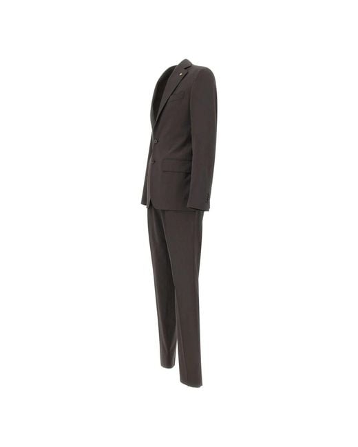 Corneliani Black Single Breasted Suits for men