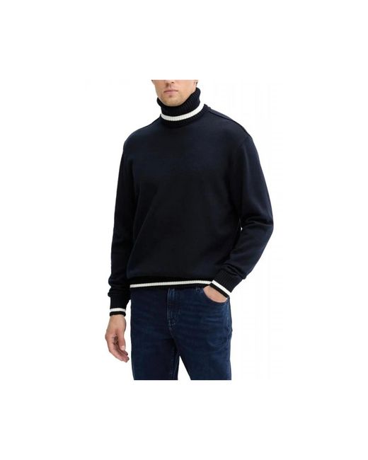Paul & Shark Wool Turtleneck in het Black voor heren
