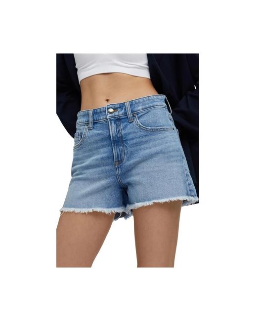 Gas Blue Denim Shorts