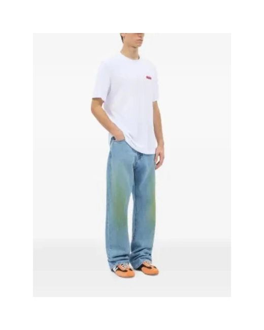 MSGM White T-Shirts for men