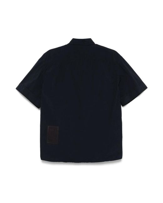 C P Company Blue Short Sleeve Shirts for men