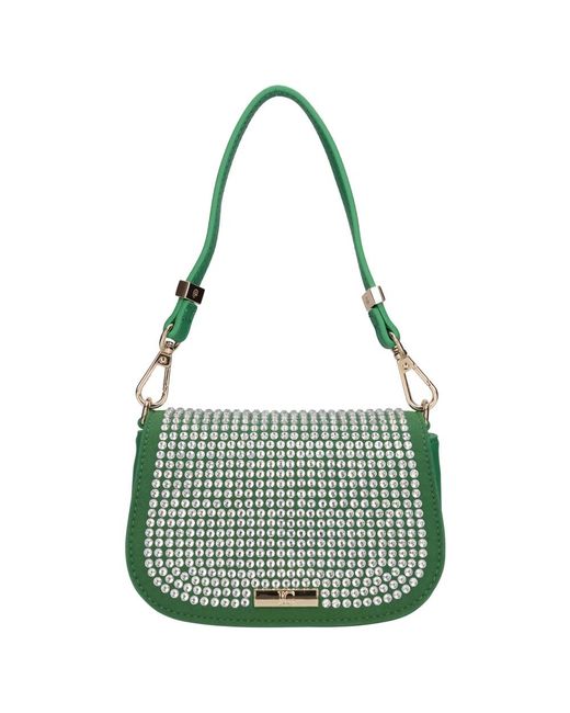 La Carrie Green Shoulder Bags