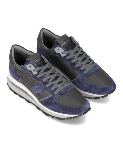 Philippe Model Blue Sneakers for men