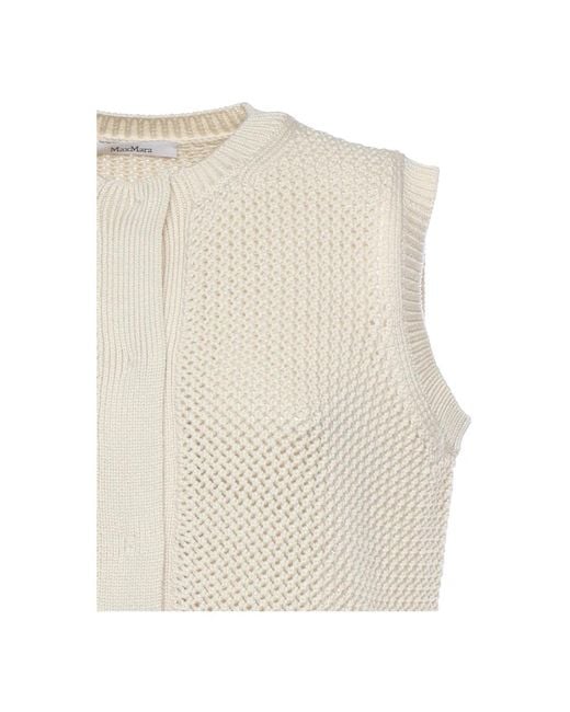 Vests Max Mara en coloris Natural