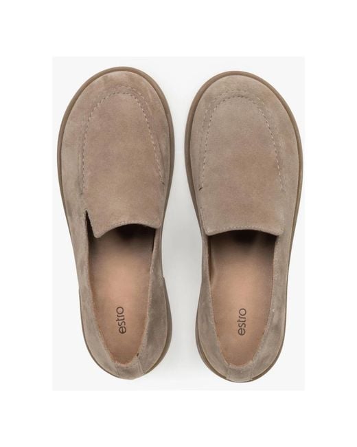 ESTRO Gray Loafers
