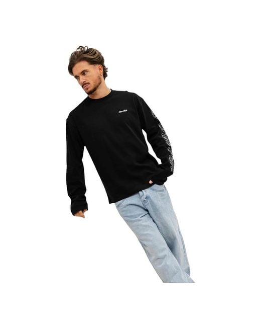 Pure Path Black Long Sleeve T-Shirts for men