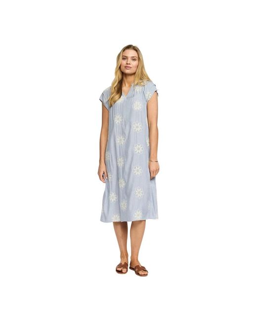 2-Biz Blue Midi Dresses