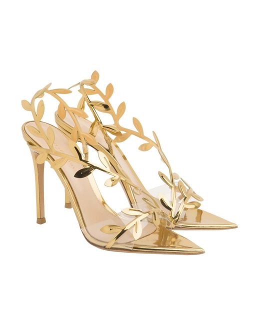 Gianvito Rossi Metallic High Heel Sandals
