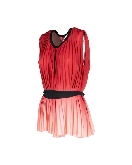 Karl Lagerfeld Red Blouses