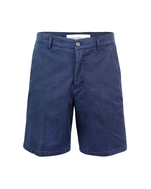 Department 5 Blue Casual Shorts for men