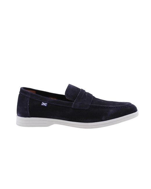 Scapa Blue Loafers for men