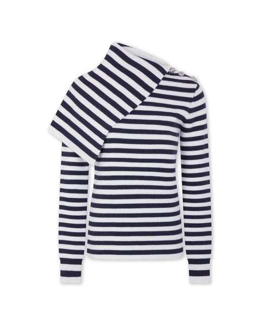 Rabanne Truien & Vesten ,Blauw ,Wol Oversized Wollen Coltrui in het Blue