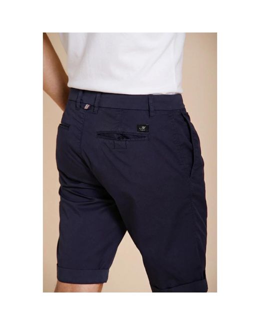 Mason's Blue Casual Shorts for men