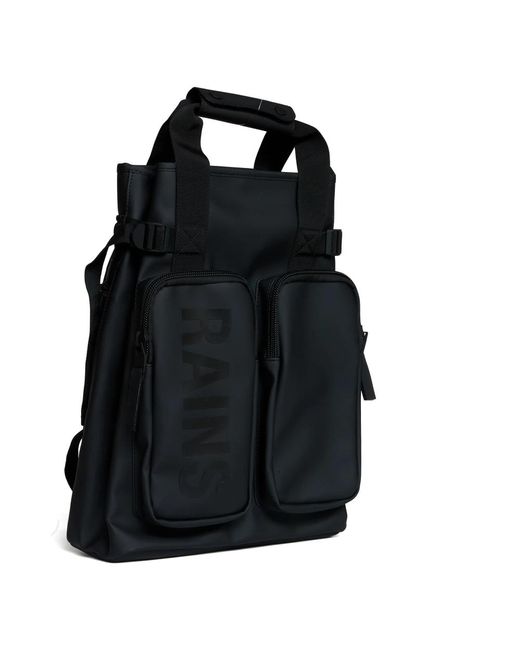 Backpacks di Rains in Black da Uomo