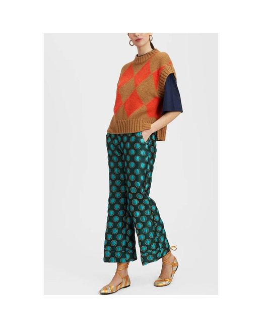 LaDoubleJ Wide Trousers in het Green