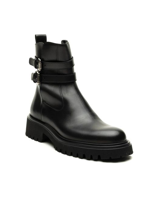 Guglielmo Rotta Black Ankle Boots