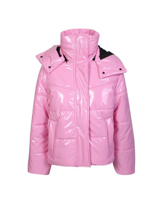 MSGM Pink Down Jackets
