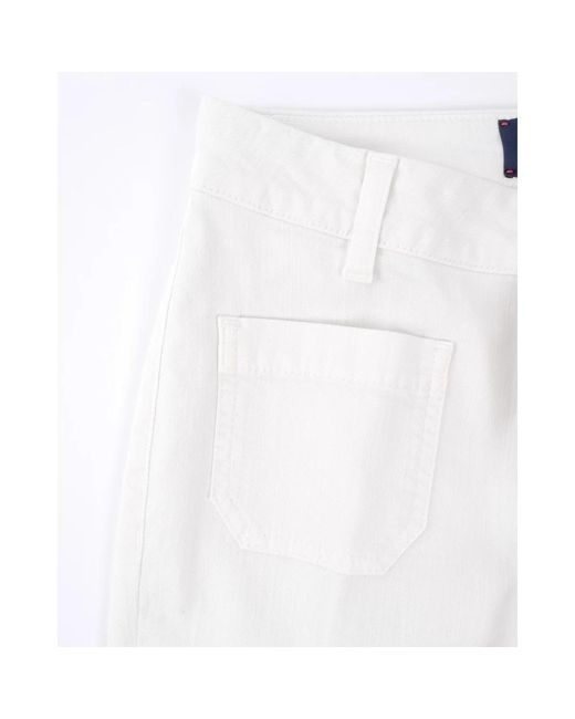 Seafarer White Wide Trousers