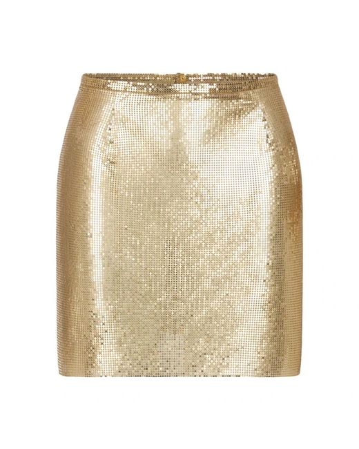 Rabanne Natural Short Skirts