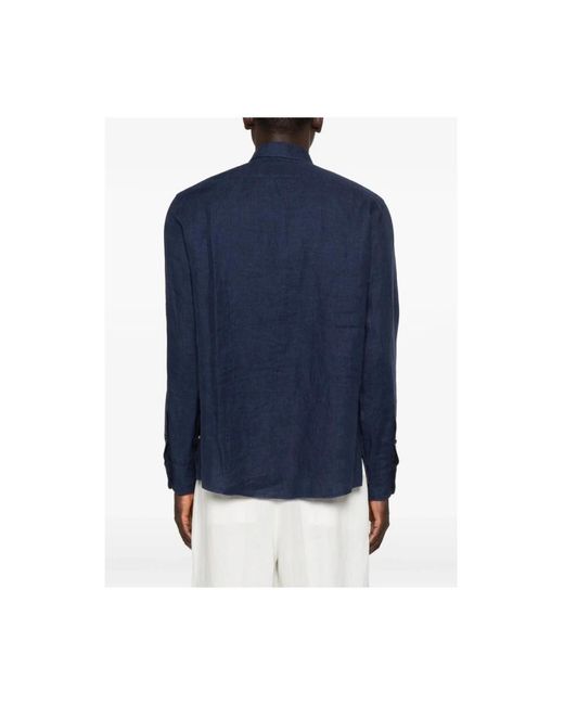 Zegna Blue Casual Shirts for men